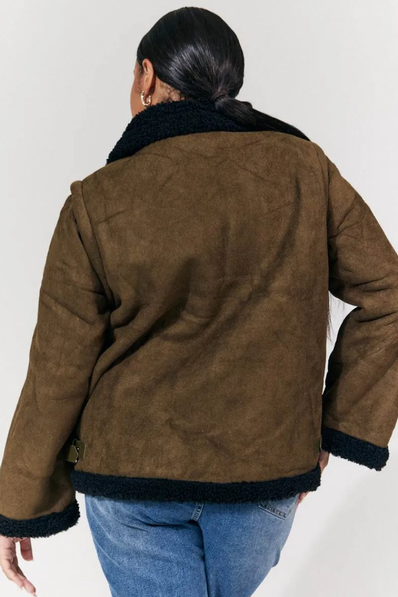 2 in 1 Aviator Coat/Gilet|In The Style Best