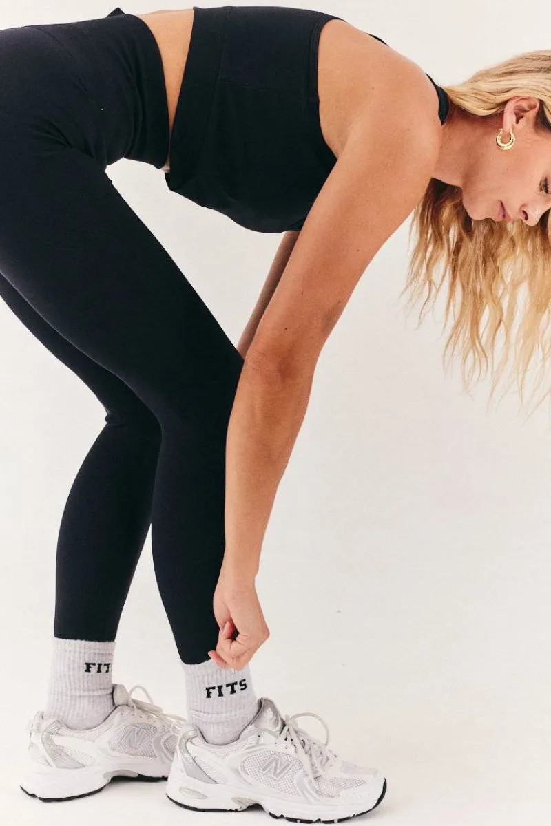 3 Pack Ribbed Crew Slogan Socks|Fits Sale