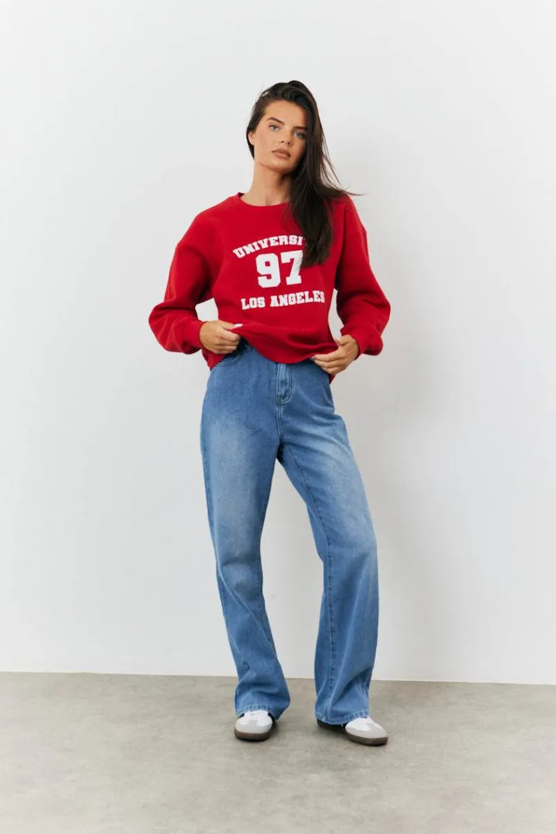 97 Printed Varsity Sweatshirt|Fits Best