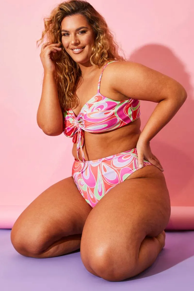 Abstract Print Bikini Top|Billie Faiers Best