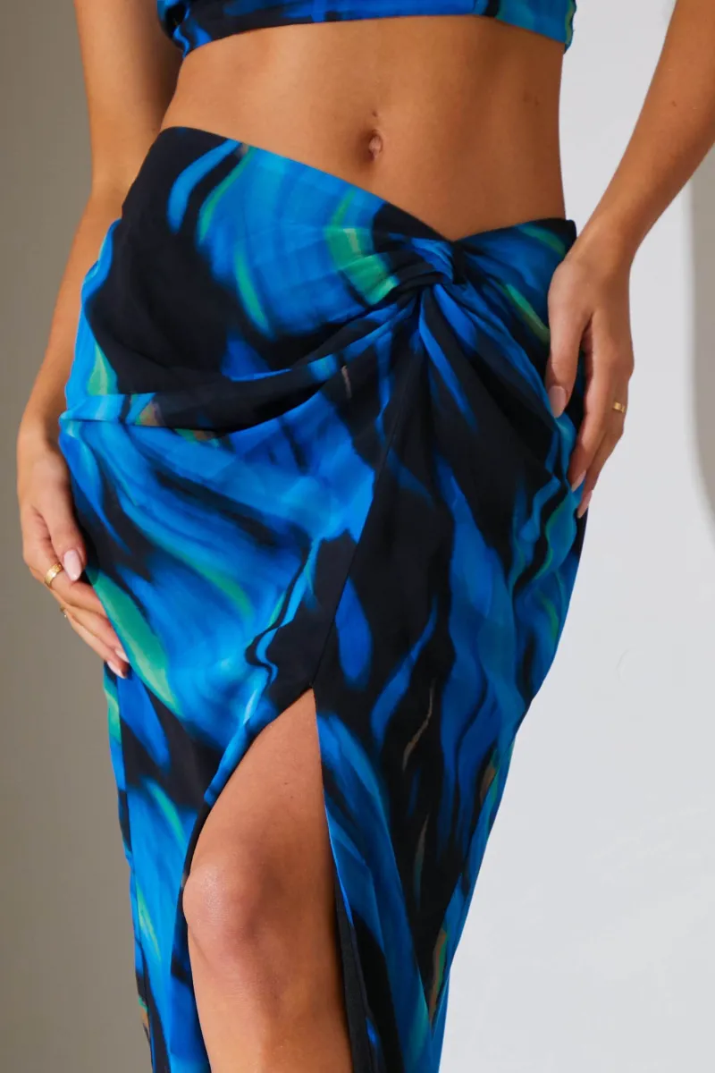 Abstract Print Maxi Co-Ord Skirt|In the Style Hot