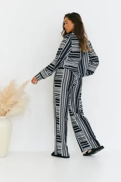 Abstract Stripe Co-Ord Shirt|In The Style Online