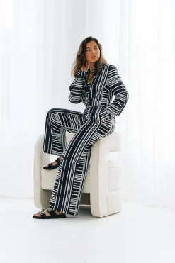 Abstract Stripe Co-Ord Trouser|In The Style Hot
