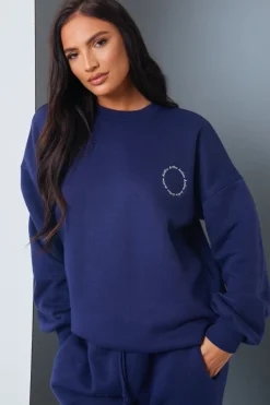 Active' Circle Slogan Sweater|In the Style New