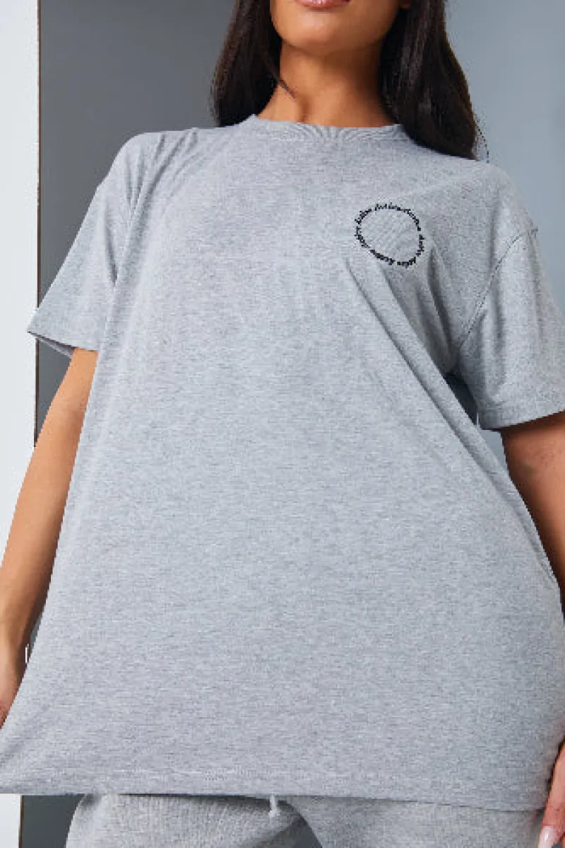 Active' Circle Slogan T-Shirt|In the Style Online