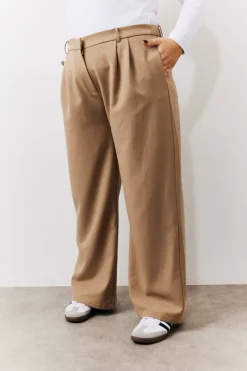Adjustable Waist Pleat Wide Leg Trouser|In the Style Best