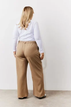 Adjustable Waist Pleat Wide Leg Trouser|In the Style Best