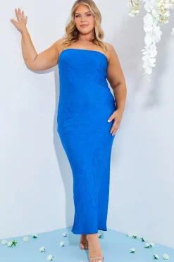 Bandeau Jacquard Midi Dress|In the Style Best