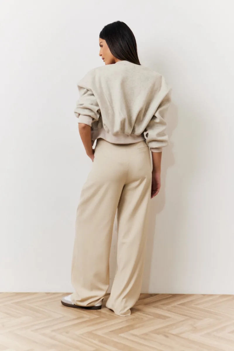 Waistband Detail Tailored Trouser|In The Style Best