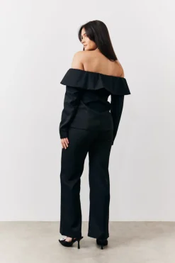 Bardot Button Through Blazer|In the Style