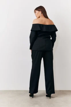 Bardot Button Through Blazer|In the Style