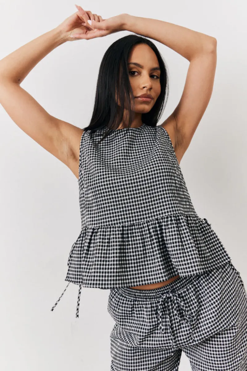 Gingham Smock Top|In The Style Online