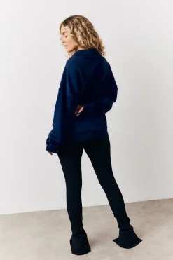 Black Sculpt & Control High Waisted Split Hem Ribbed Legging|Fits Hot