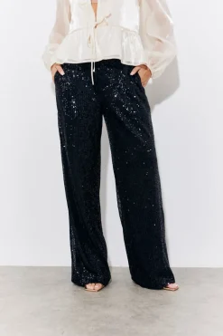 Sequin Wide Leg Trouser|In the Style Best