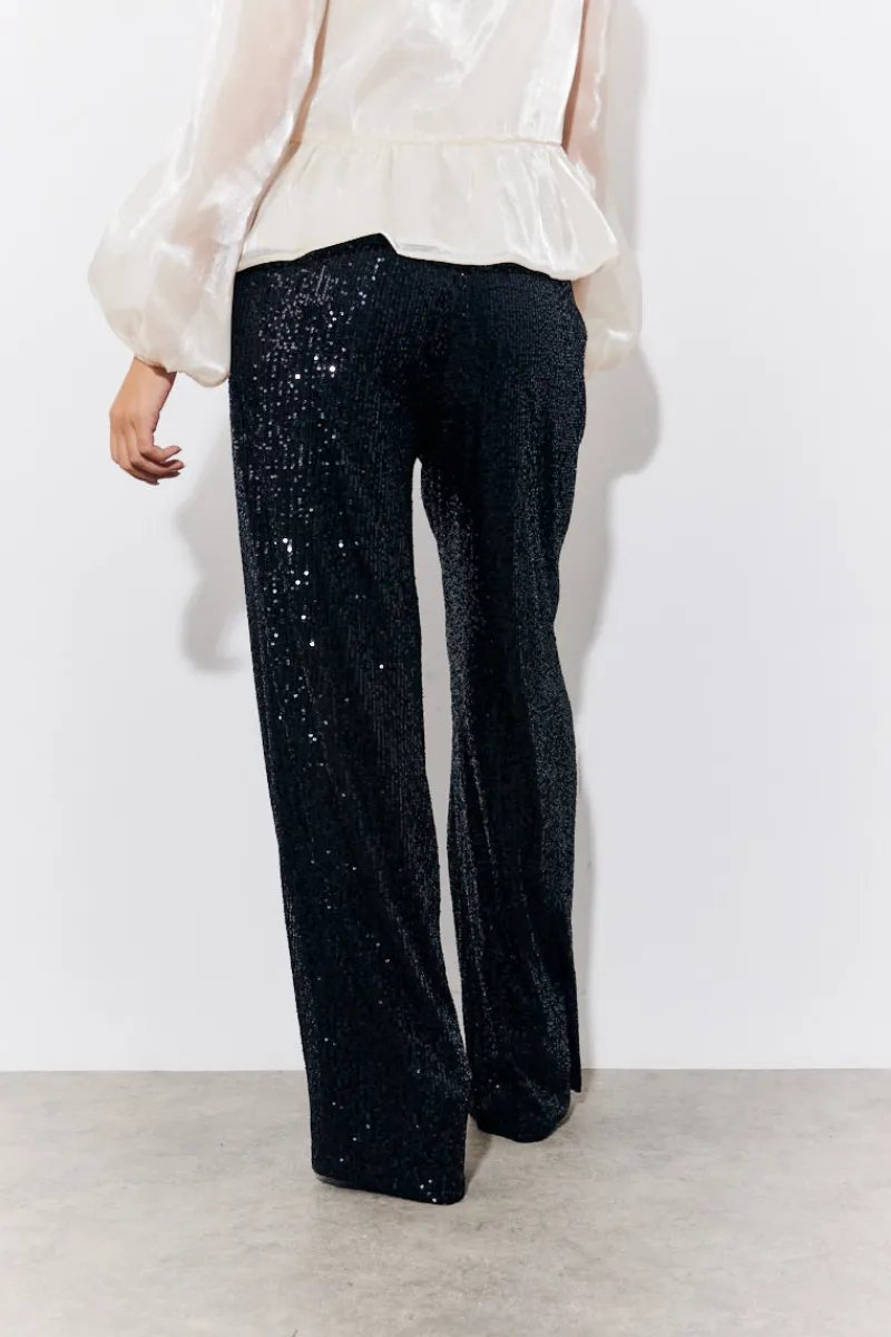 Sequin Wide Leg Trouser|In the Style Best