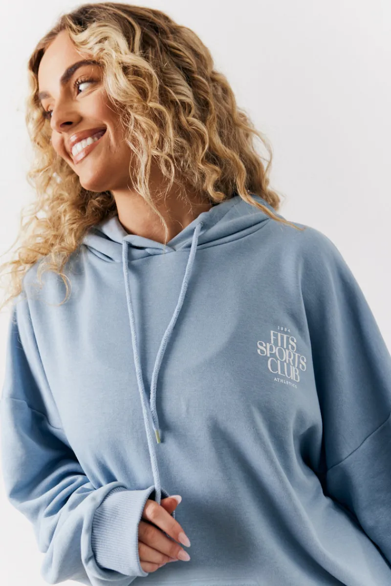 Sports Club Graphic Oversized Hoodie|Fits New