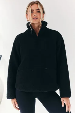 Borg Lined Half Zip Up Fleece|Fits