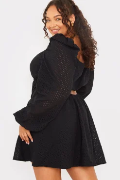 Broderie Cut Out Mini Dress|In the Style Sale