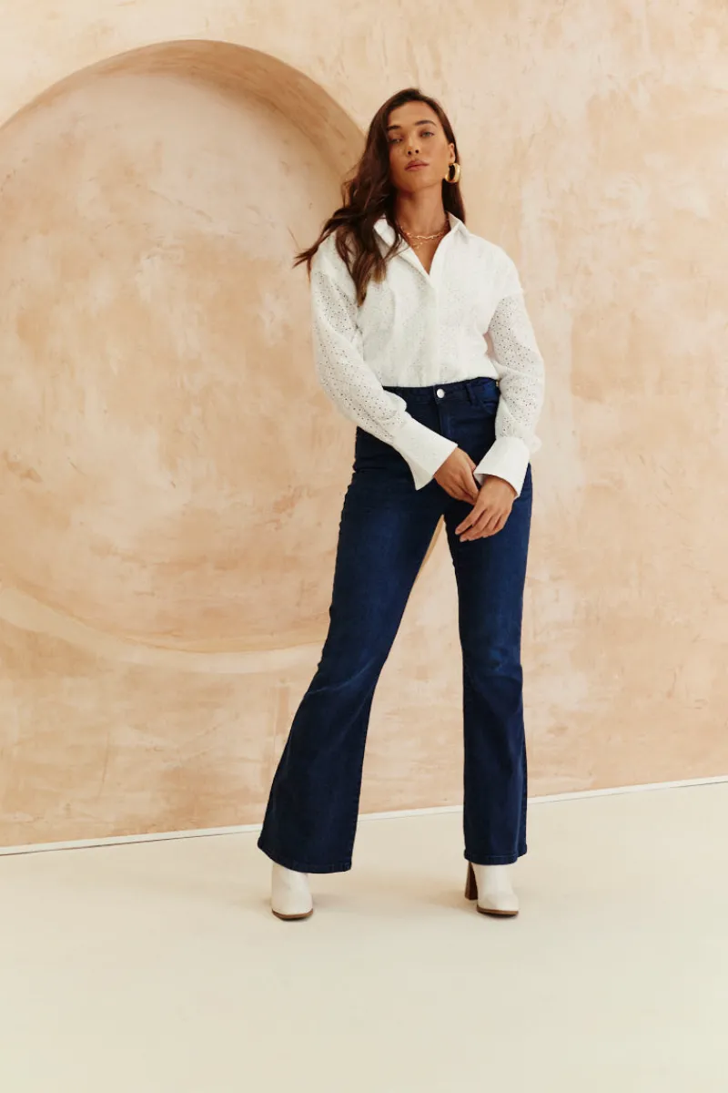 Broderie Shirt Bodysuit|In The Style Online