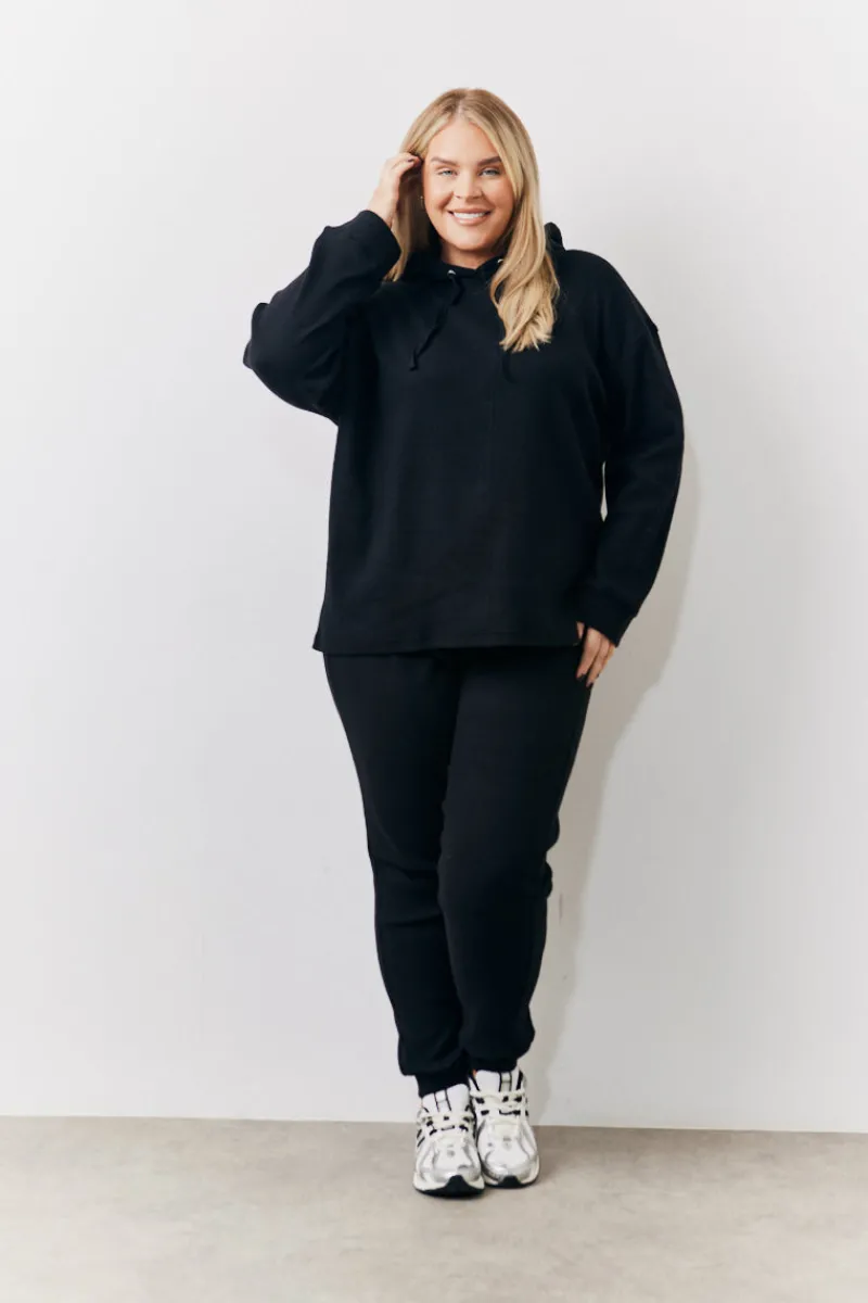 Brushed Rib Co Ord Hoodie|In The Style