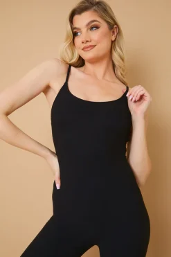 Built-In Bra Strappy Sculpt and Control Unitard|Fits Outlet
