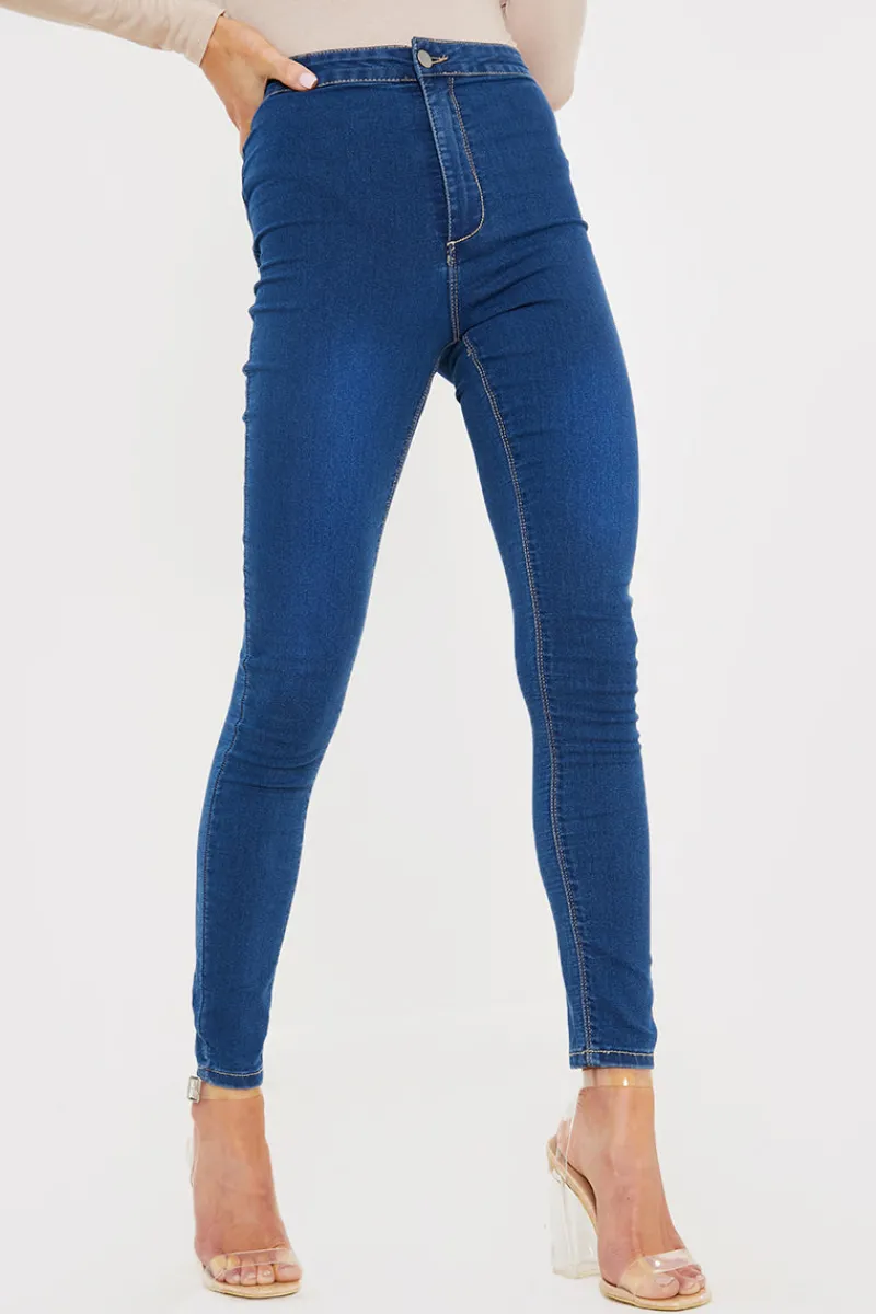 Clean High Waisted Stretch Jegging Jeans|In the Style Sale