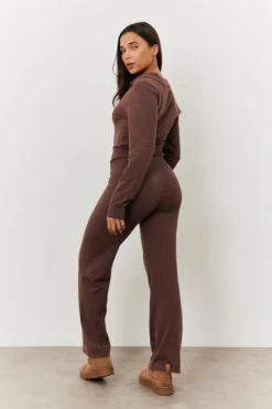 Collared Knit Jumpsuit|In the Style New