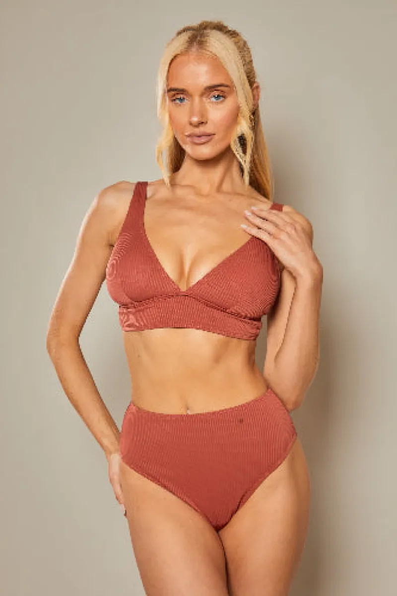 Contour Rib Bikini Top|In The Style Hot