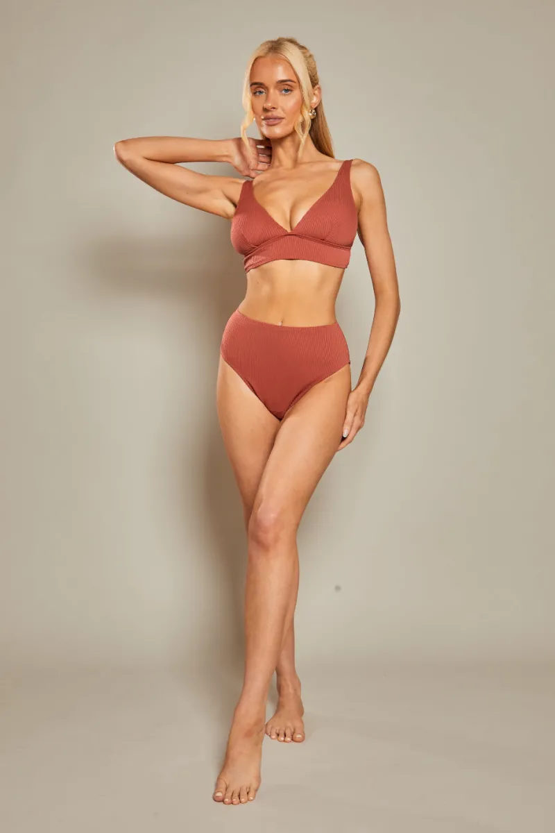 Contour Rib Bikini Top|In The Style Hot