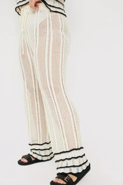 Contrast Binding Crochet Co-Ord Trouser|In the Style Sale