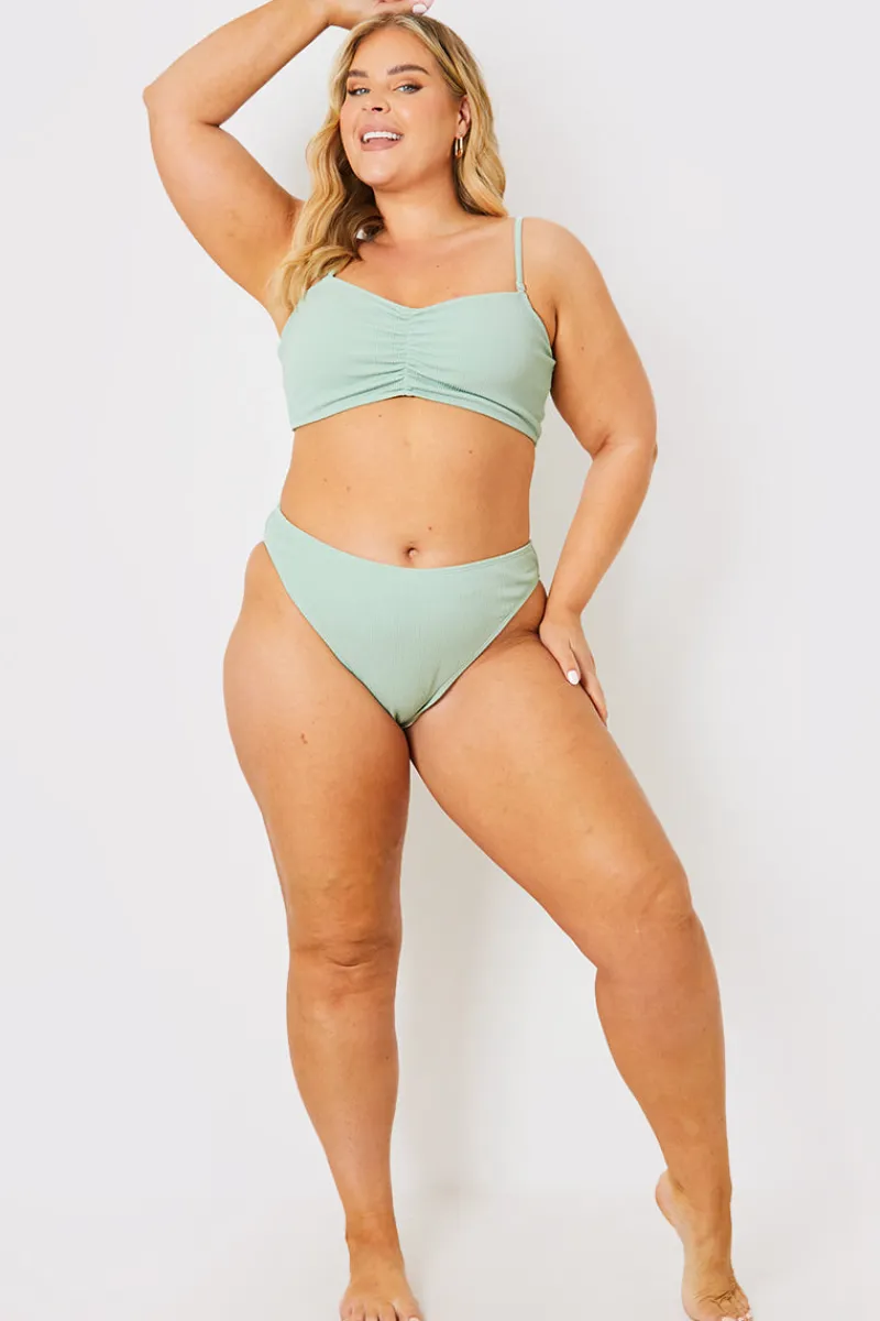 Control Crinkle Boomerang Bikini Bottom|In the Style Hot