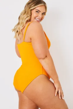 Control Crinkle Wrap Front O Ring Swimsuit|In the Style Online