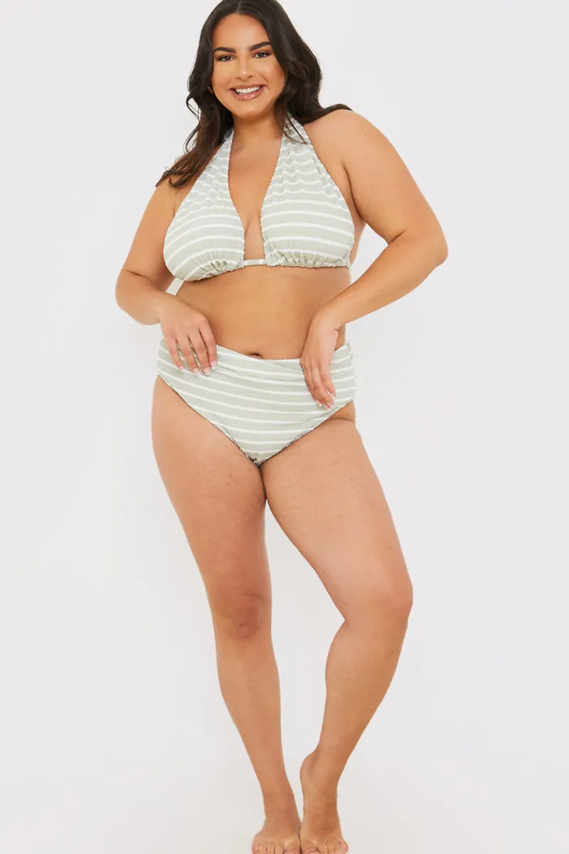 Control Stripe Boomerang Bikini Bottoms|In the Style Best