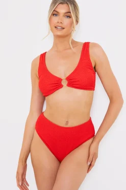 Control Textu High Waist Bikini Bottoms|In the Style Best