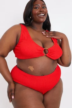 Control Textu High Waist Bikini Bottoms|In the Style Best