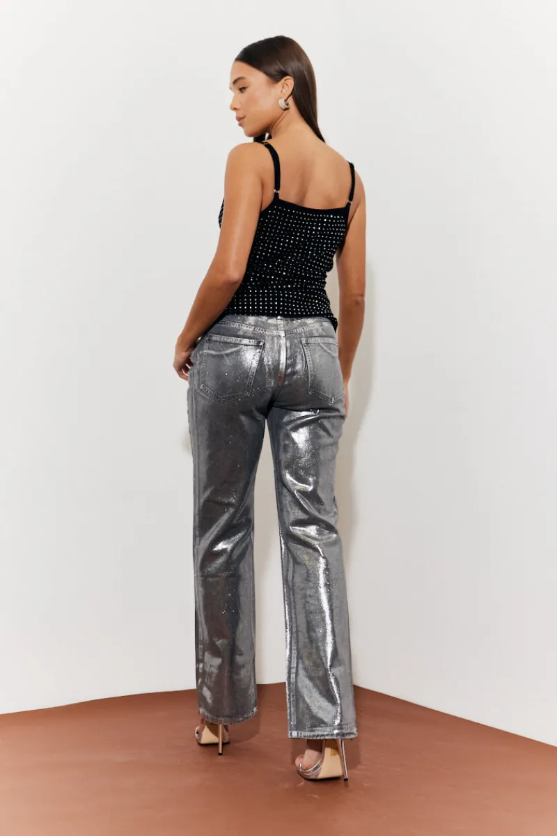 Cowl Neck Hotfix Camisole Top|In the Style Sale