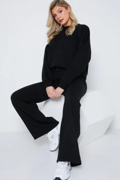 Crew Neck Fleecback Sweater|Fits Discount