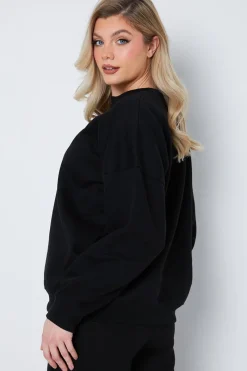 Crew Neck Fleecback Sweater|Fits Discount