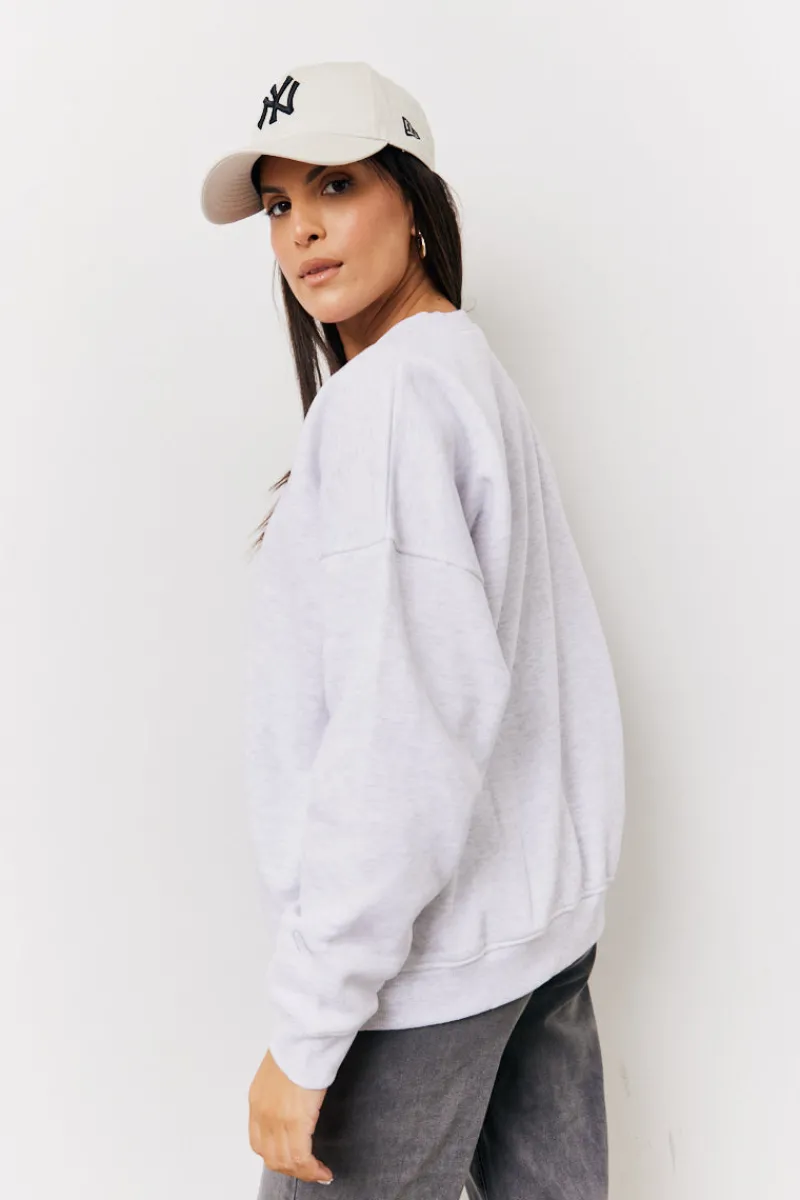Crew Neck Fleeceback Sweater|Fits Sale