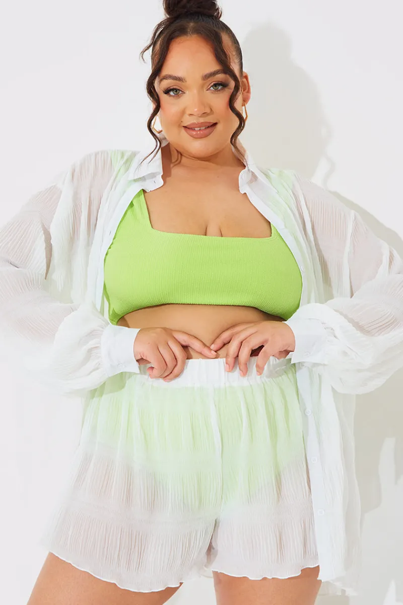Crinkle High Waisted Floaty Shorts|In The Style New