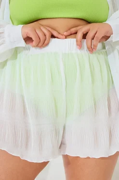 Crinkle High Waisted Floaty Shorts|In The Style New