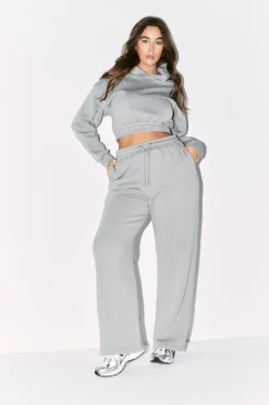 Cropped Drawstring Co-Ord Hoodie|Fits Clearance