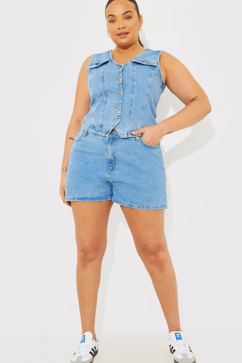 Denim Shorts|In the Style Sale