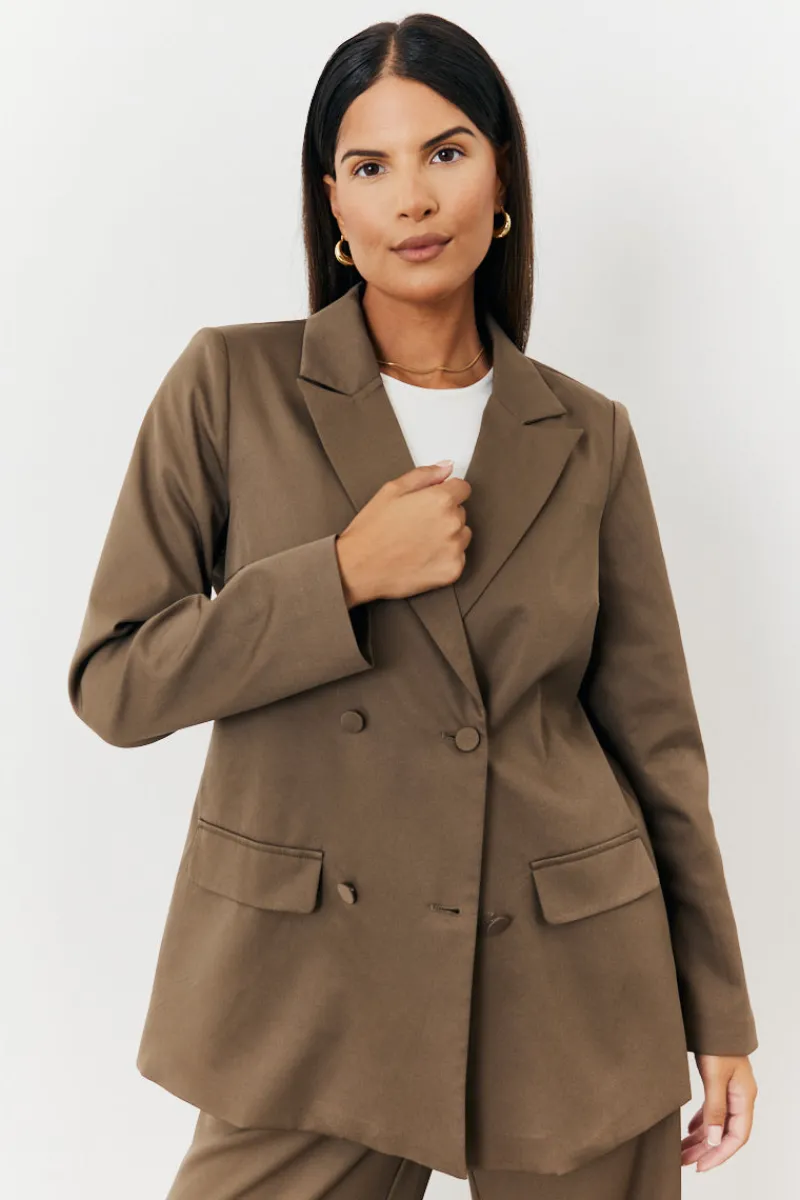Double Breasted Tailored Co-Ord Blazer|In The Style Best