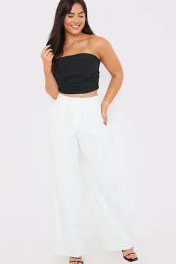 Draped Strapless Corset Top|In The Style Outlet