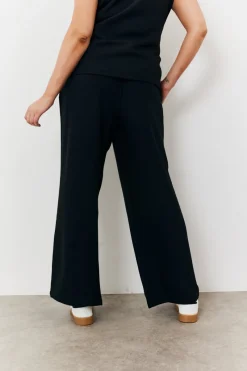 Elasticated Mid Rise Wide Leg Trouser|In The Style