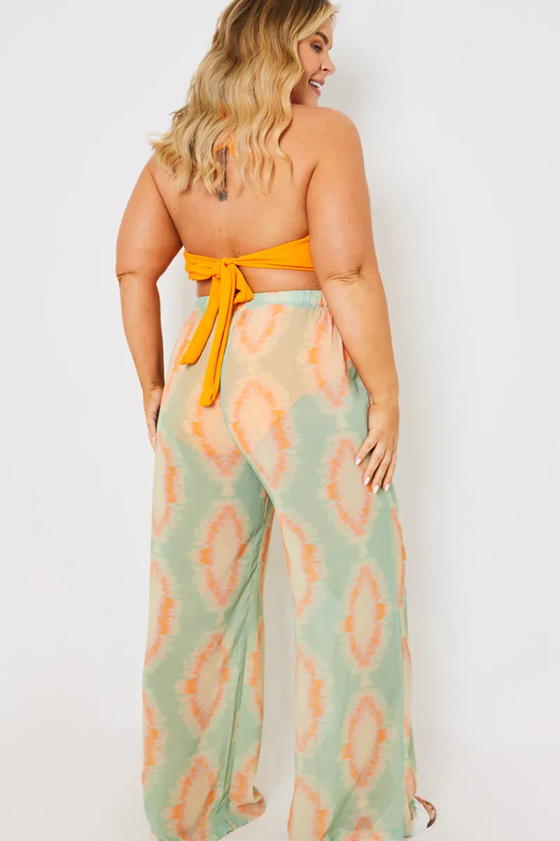 Elasticated Wide Leg Co-Ord Beach Trousers|In the Style Best