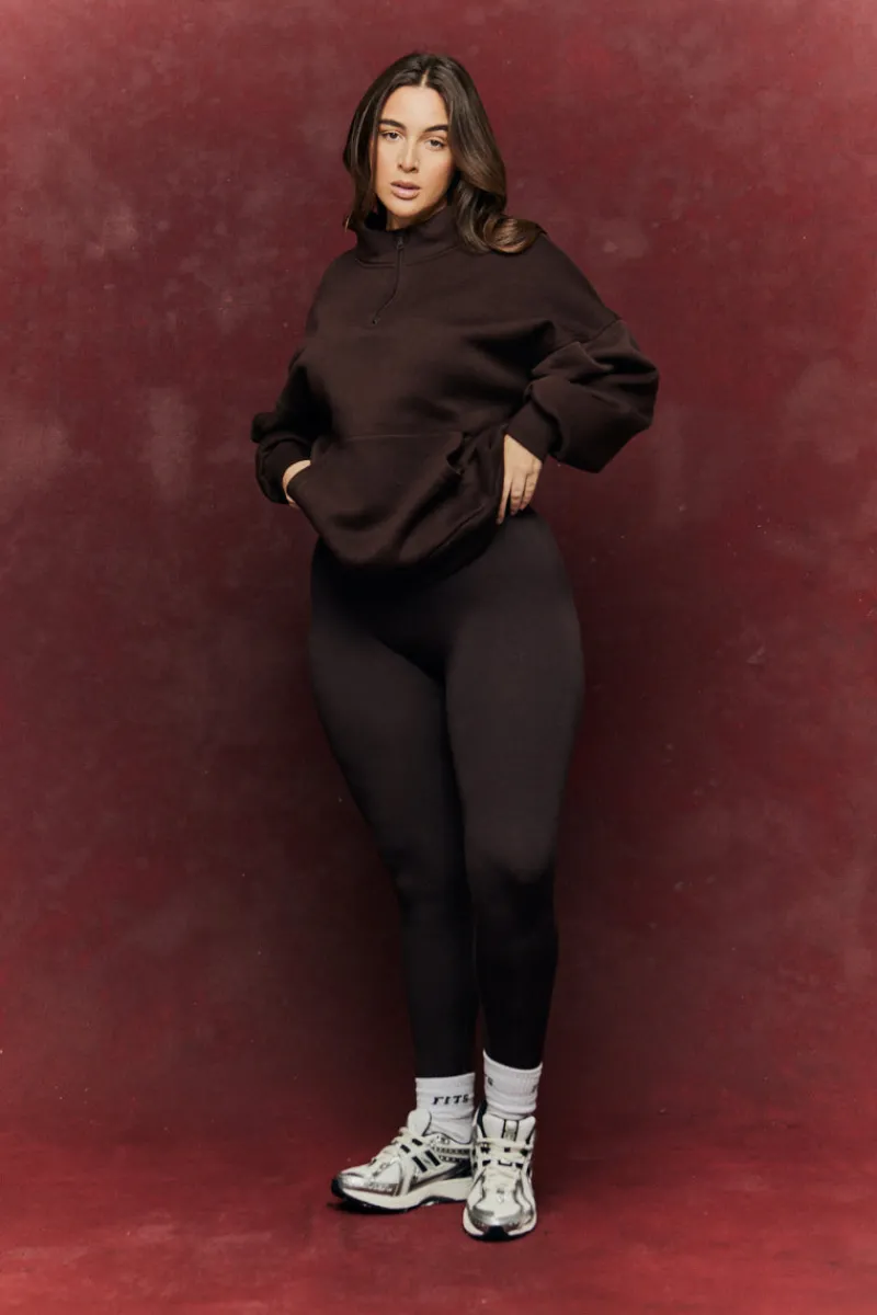 Quarter Zip Printed Sweatshirt|Fits Outlet