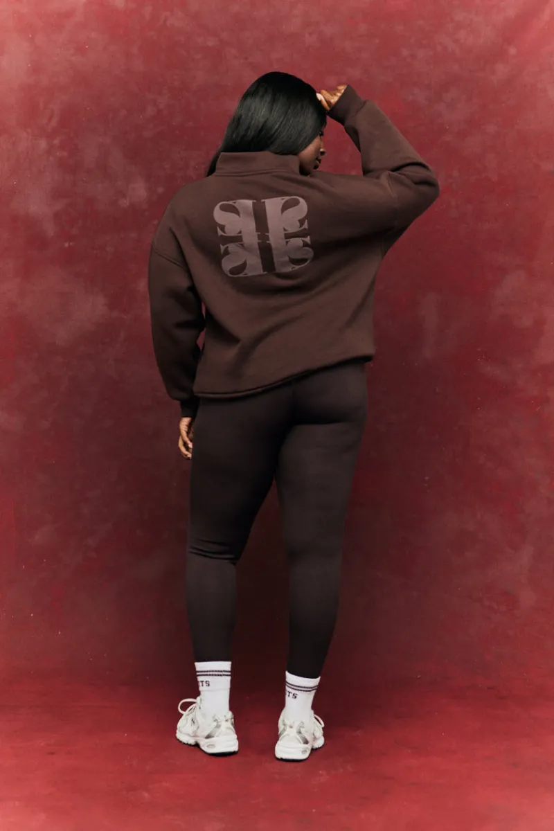 Quarter Zip Printed Sweatshirt|Fits Outlet