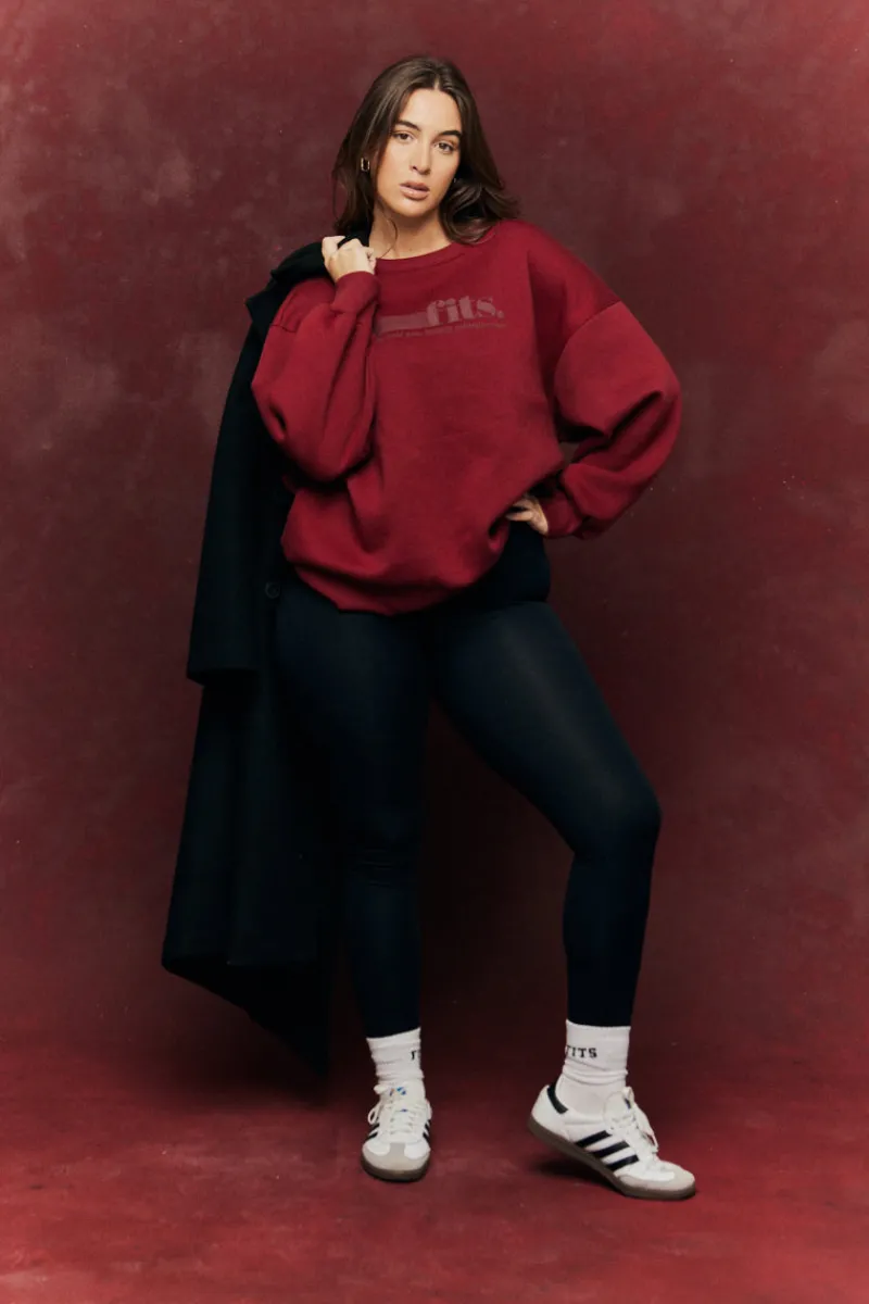 Sports Printed Crew Neck Sweatshirt|Fits